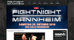 Desktop Screenshot of fight-night-mannheim.com