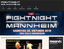Tablet Screenshot of fight-night-mannheim.com
